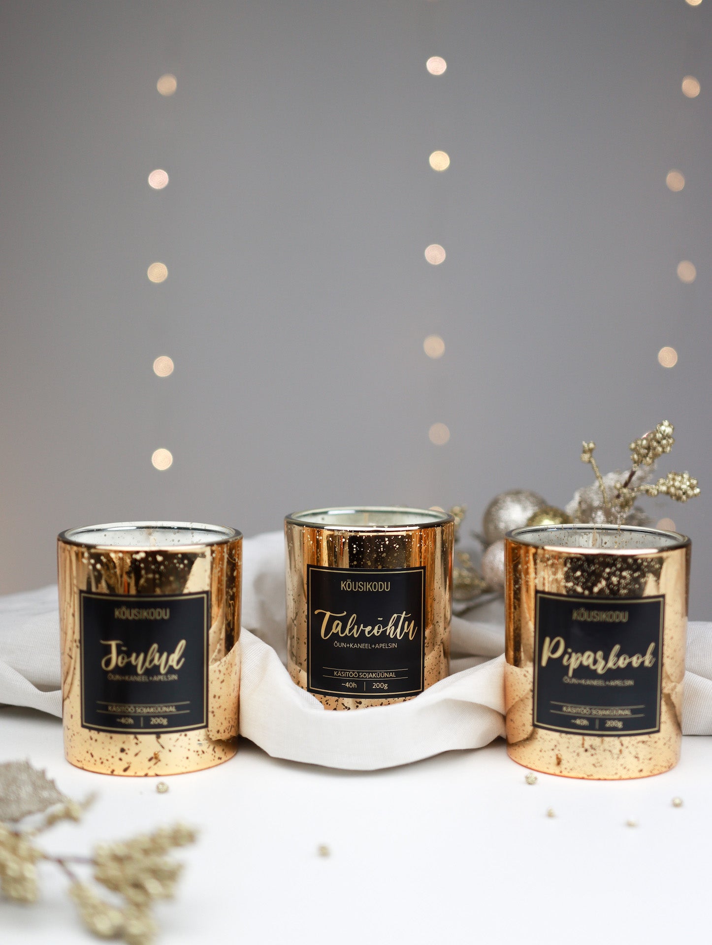 Sojaküünal Talveõhtu kuldne