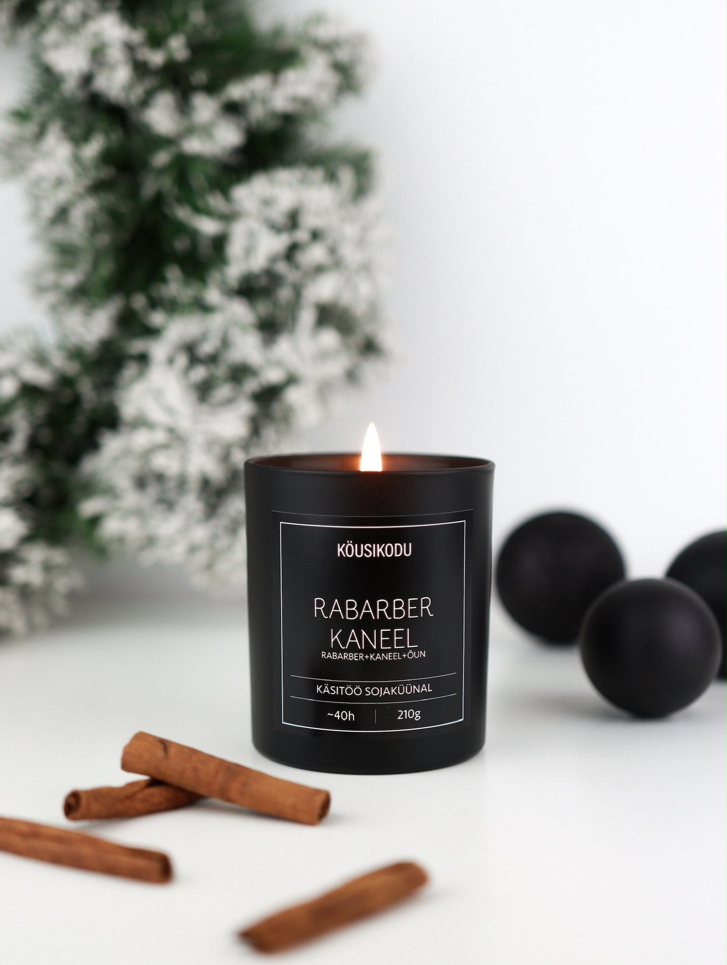 Sojaküünal Rabarber Kaneel