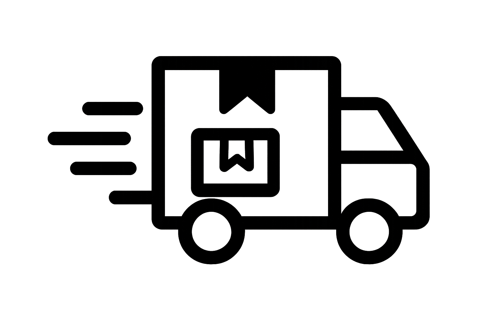 MAKE A ICON BLACK AND WHITE FOR DELIVERY