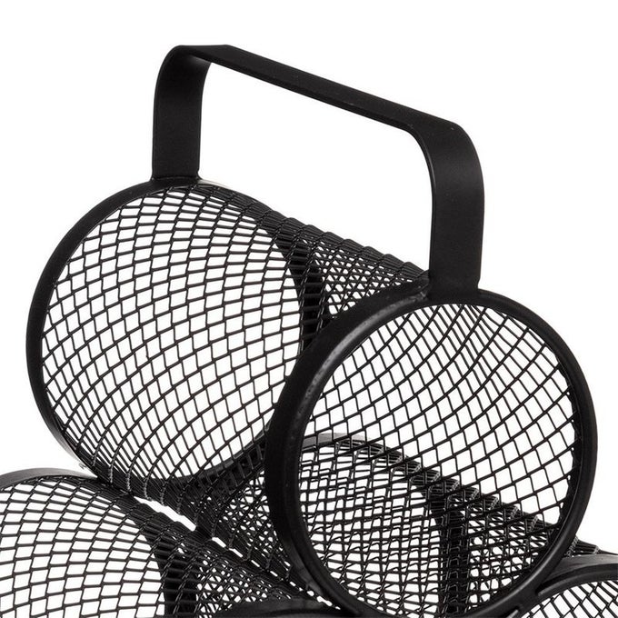 Must raudvõrest veinihoidja